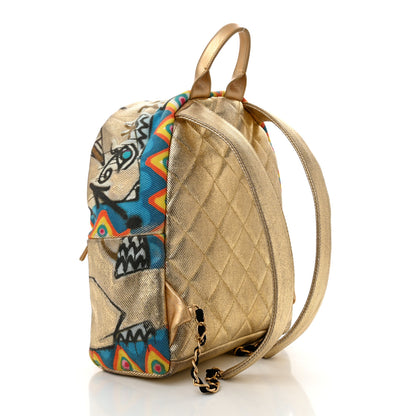 Chanel Graffiti Printed Canvas Street Spirit Backpack Multicolor 3 of 10