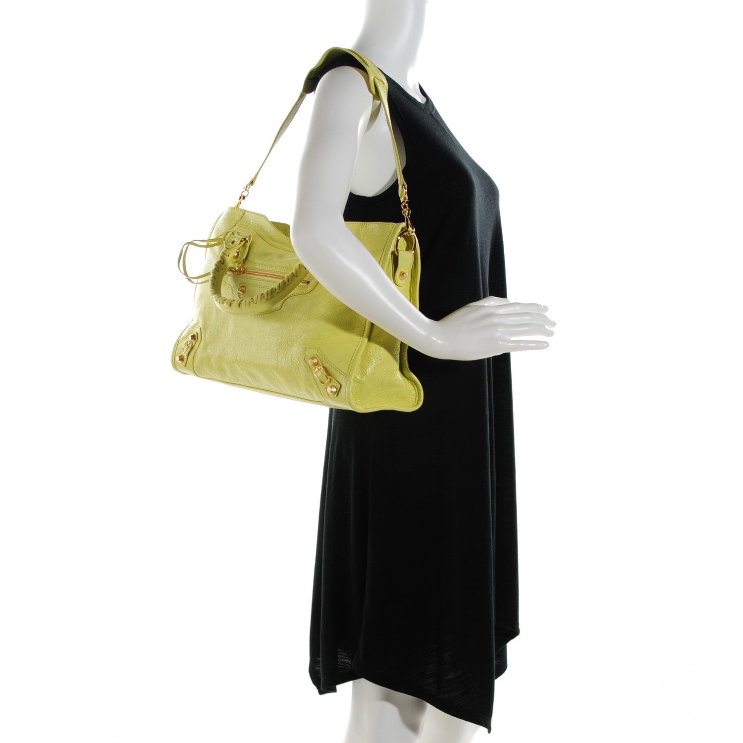 Balenciaga Agneau Giant 12 Gold Hardware City Jaune Citronnade 2 of 7
