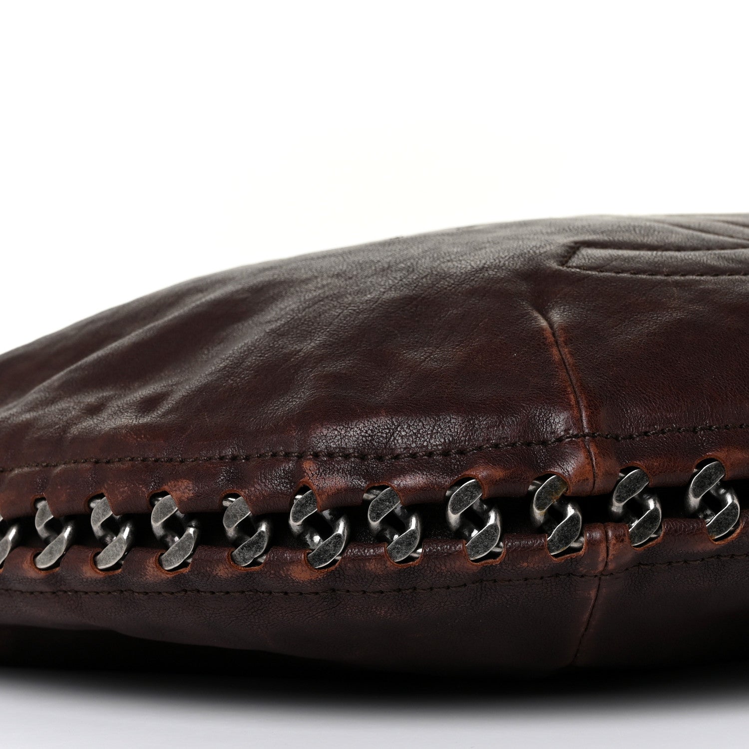 Chanel Calfskin Modern Chain Hobo Brown 6 of 9