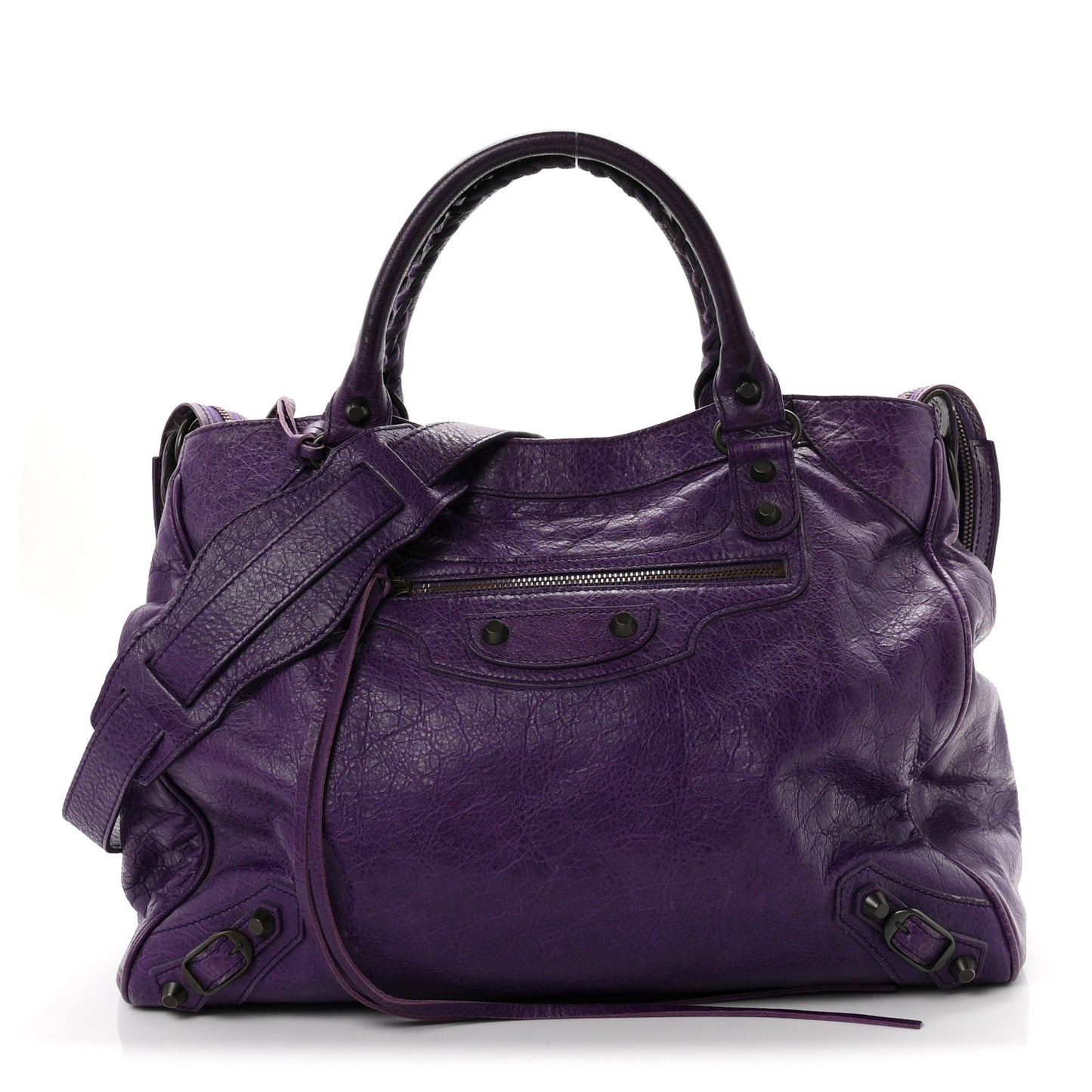 Agneau Classic Hardware Velo Dark Violet