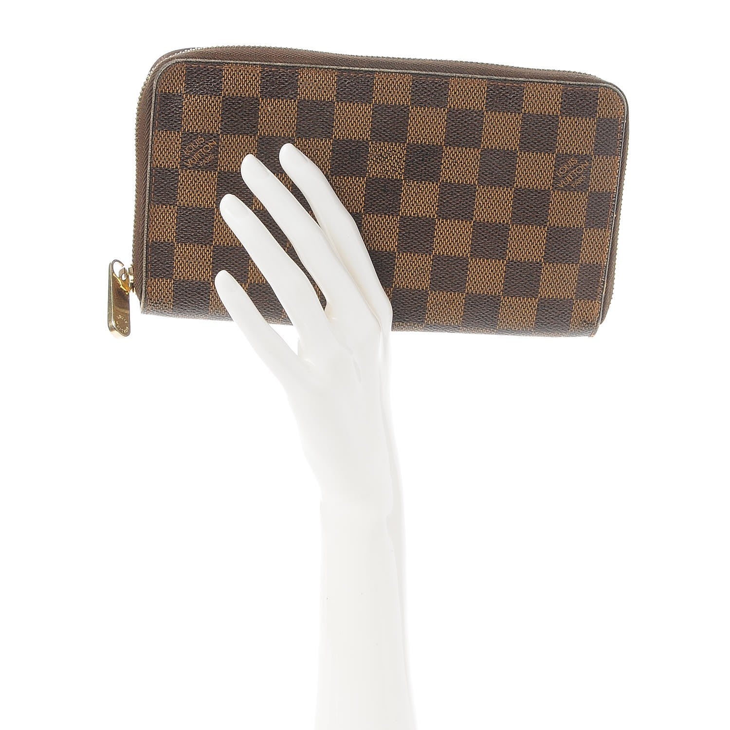 Louis Vuitton Damier Ebene Zippy Organizer Wallet 2 of 9