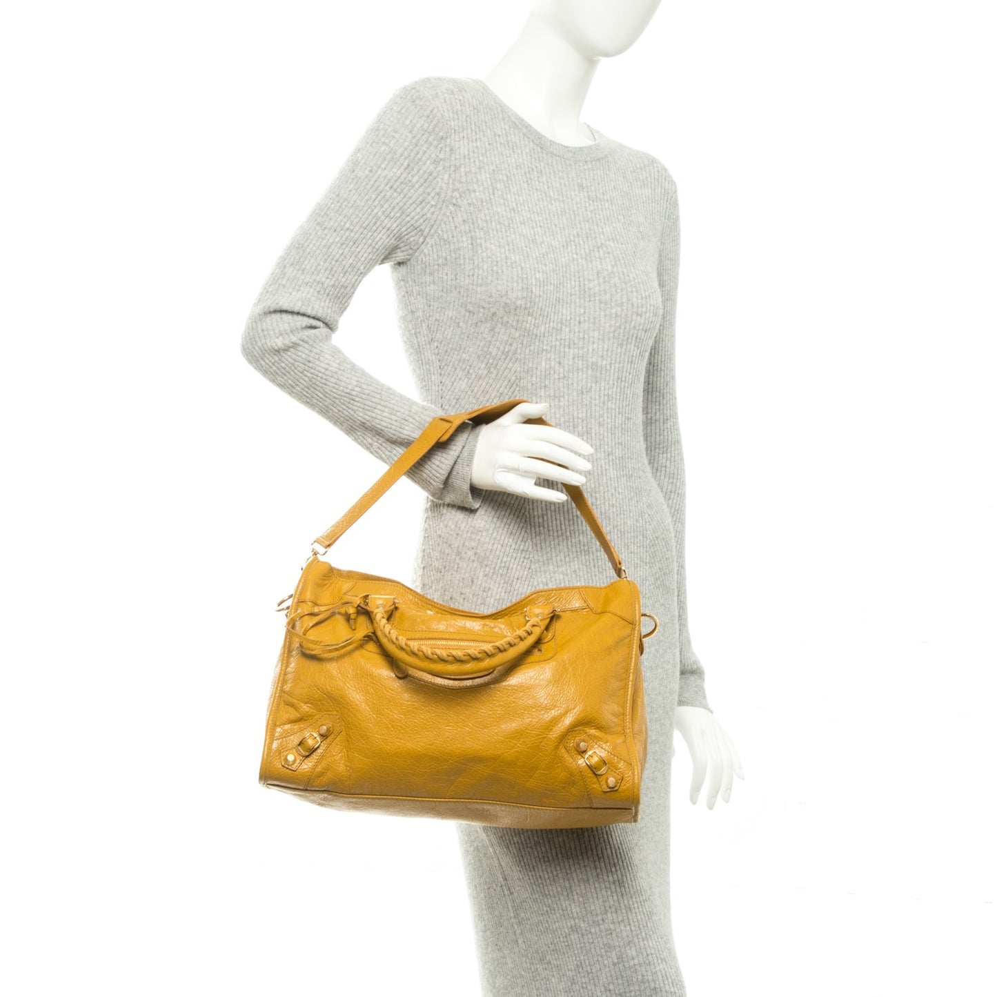 Agneau Giant 12 Gold Hardware City Jaune Moutarde