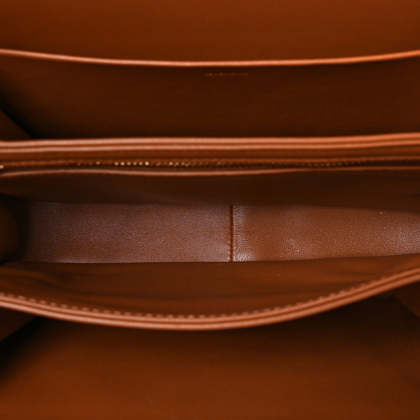 Calfskin Triomphe Canvas Teen Triomphe Bag Tan