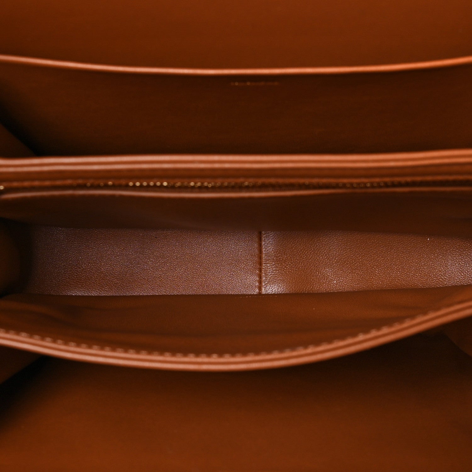 Celine Calfskin Triomphe Canvas Teen Triomphe Bag Tan 5 of 10