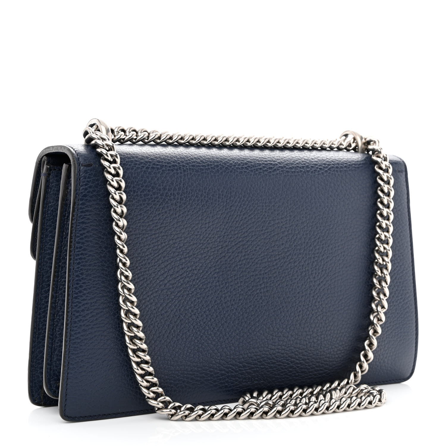 Gucci Dollar Calfskin Crystal Small Dionysus Shoulder Bag Blue Agata Montana Sapphire 3 of 12