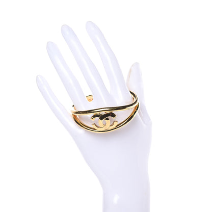 Chanel CC Cuff Gold 2 of 5
