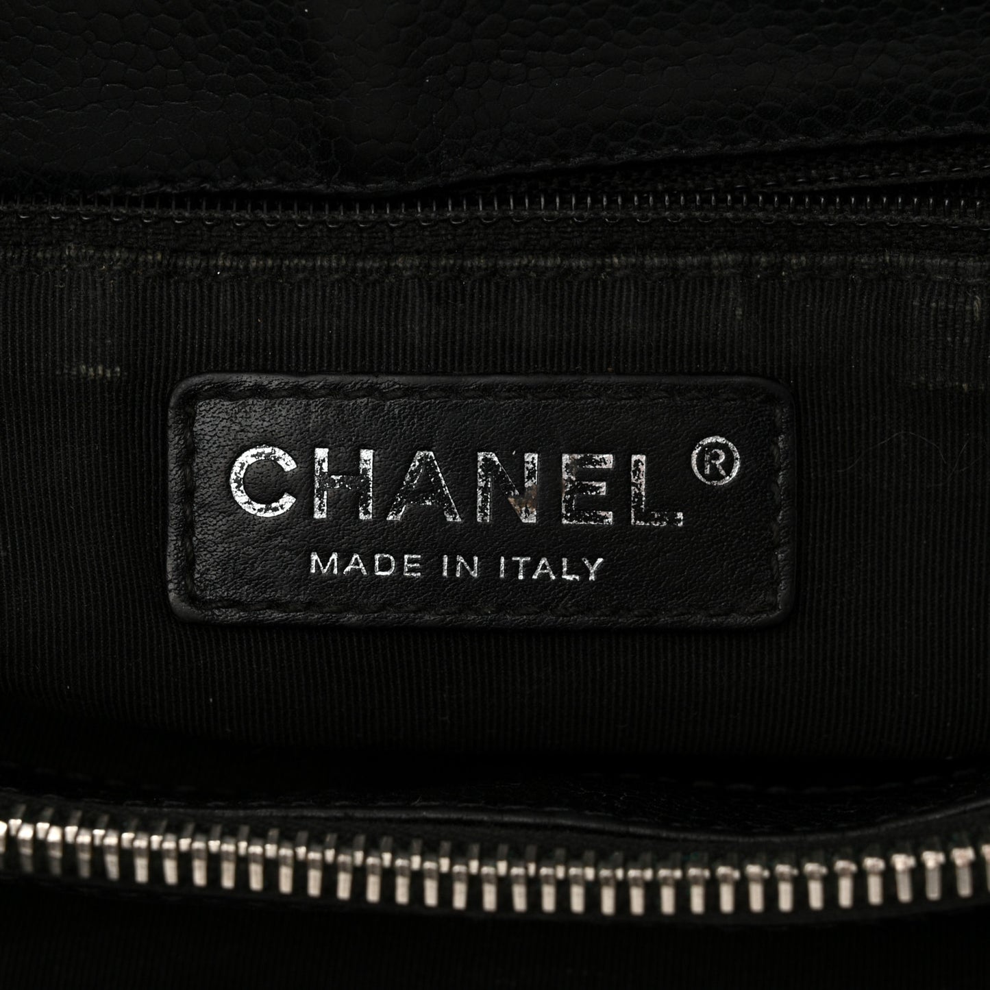 Caviar Quilted Grand Shopping Tote GST Black
