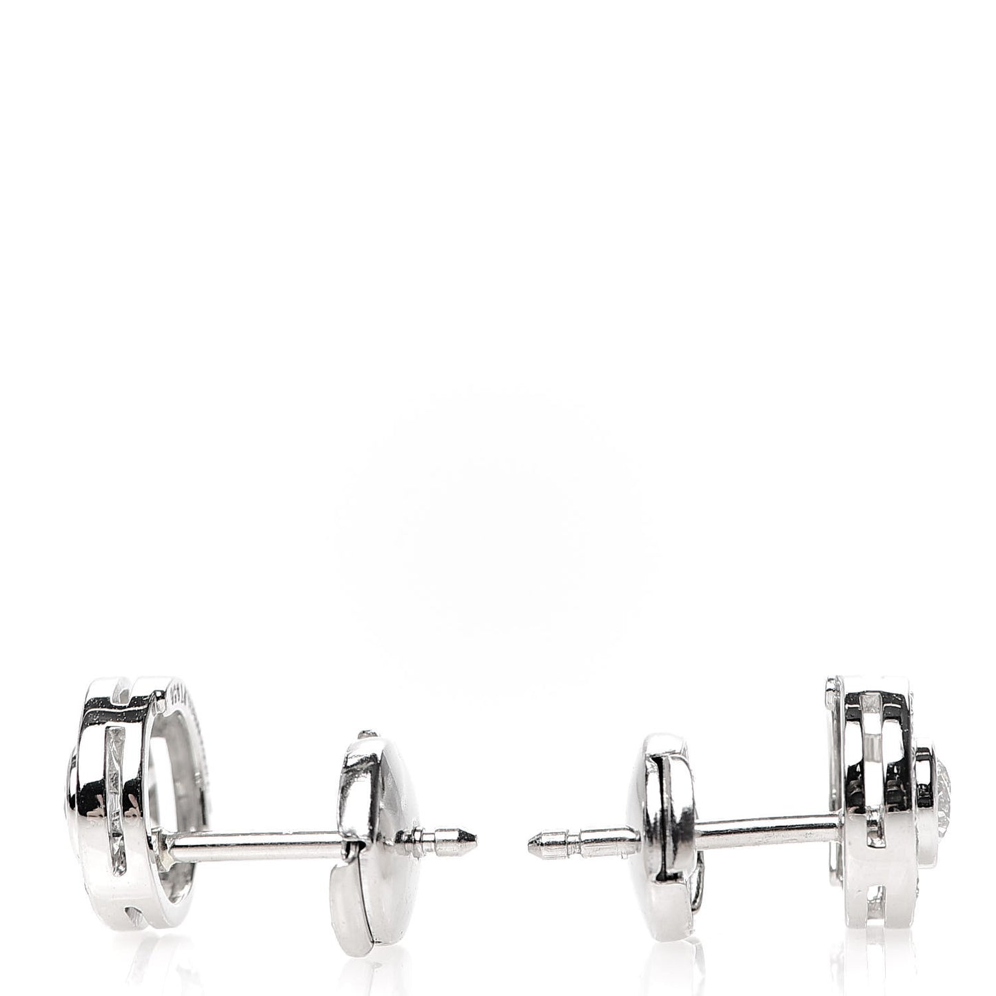 Platinum Diamond .53ctw Large Circlet Earrings