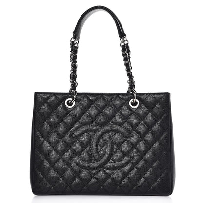 Chanel Caviar Quilted Grand Shopping Tote GST Black 1 of 8
