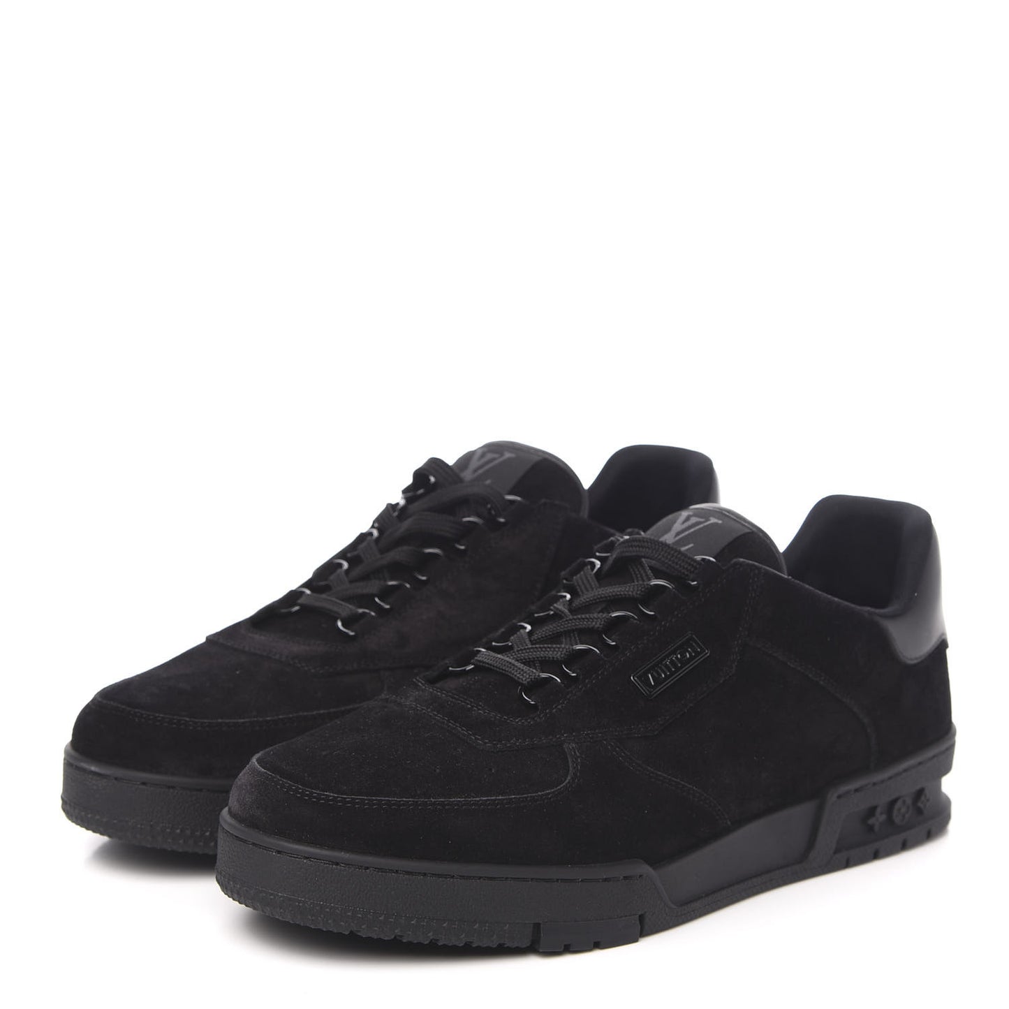 Suede Uniform Sneakers 9.5 Black