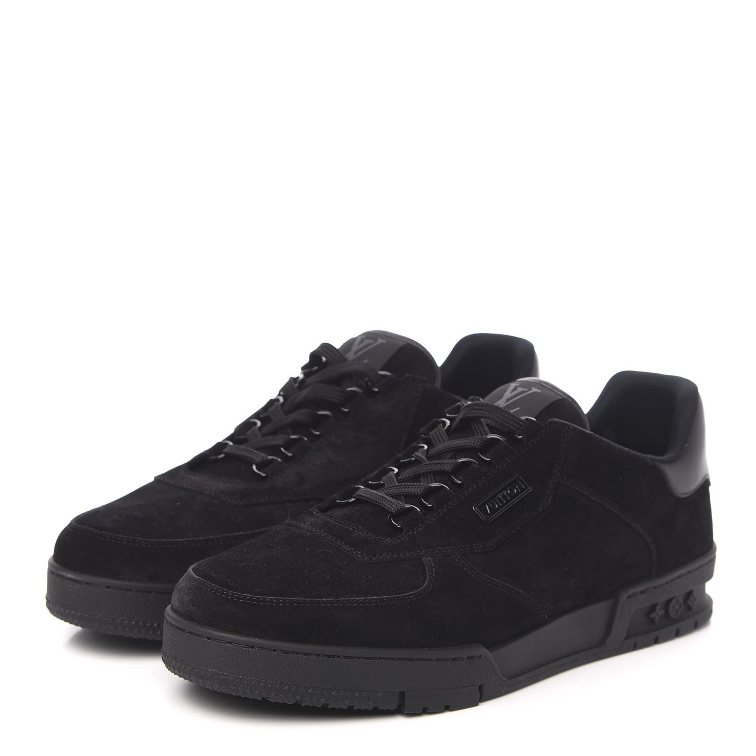 Louis Vuitton Suede Uniform Sneakers 9.5 Black 3 of 9