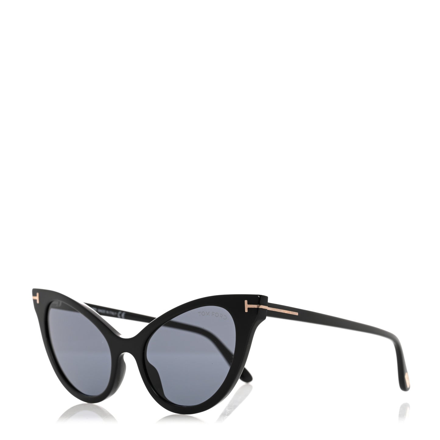 Evelyn-02 TF820 Cat Eye Sunglasses Black
