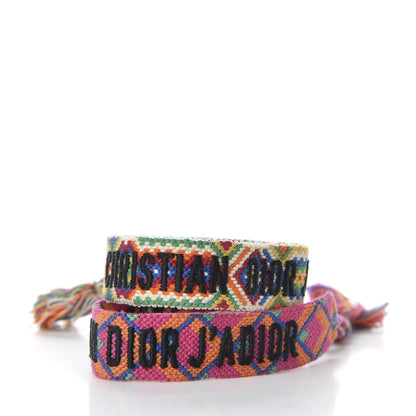 Christian Dior Woven Cotton J'Adior Friendship Bracelet Set Multicolor 4 of 6