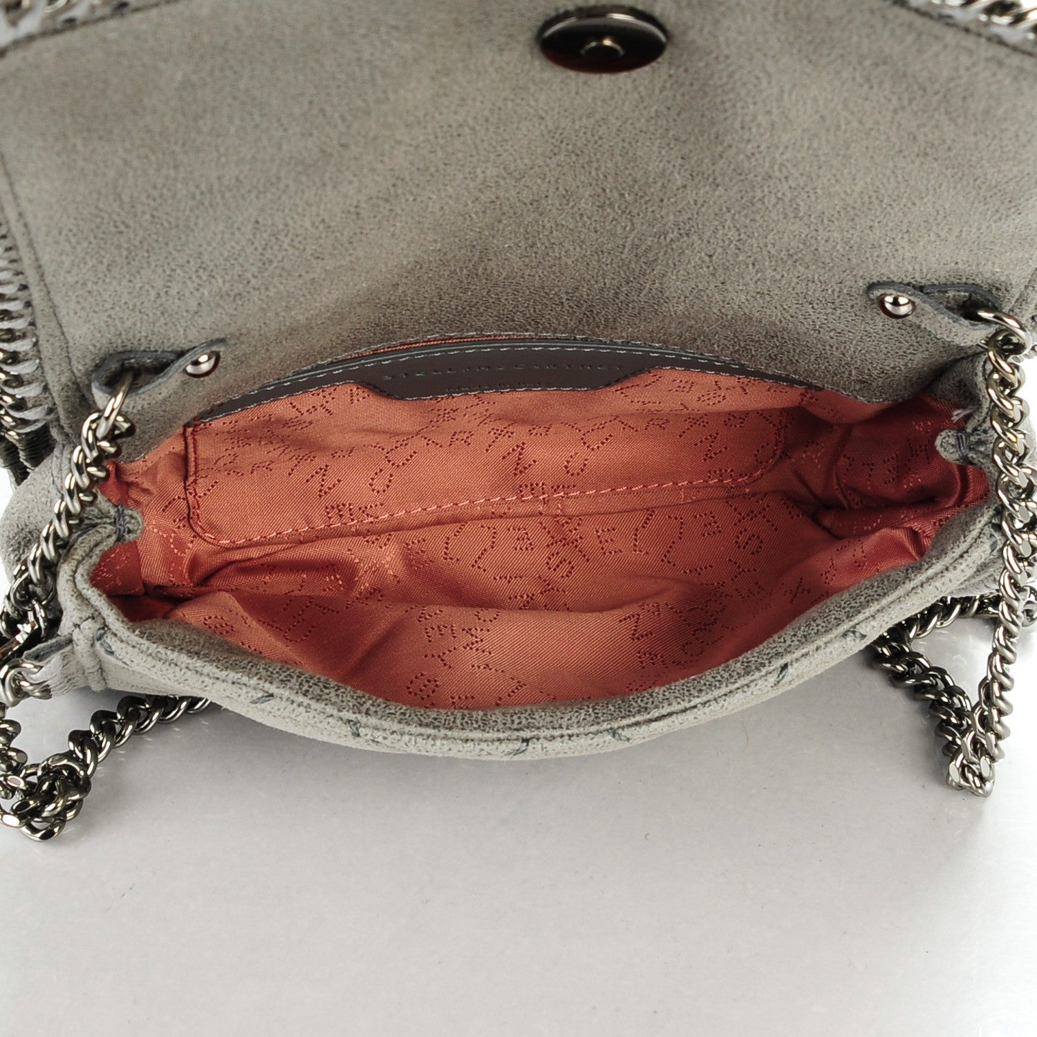 Stella McCartney Shaggy Deer Quilted Falabella Crossbody Bag Light Grey 6 of 9