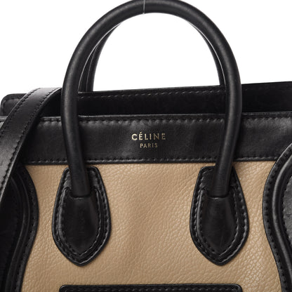 Celine Bullhide Calfskin Nubuck Nano Tri-Color Luggage Light Taupe 9 of 9