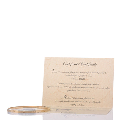 Cartier 18K Yellow Gold Small LOVE Bracelet 19 7 of 7