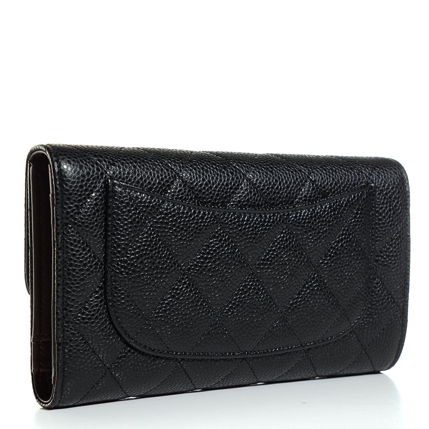 Chanel Caviar Quilted Large Flap Wallet Black 3 of 8