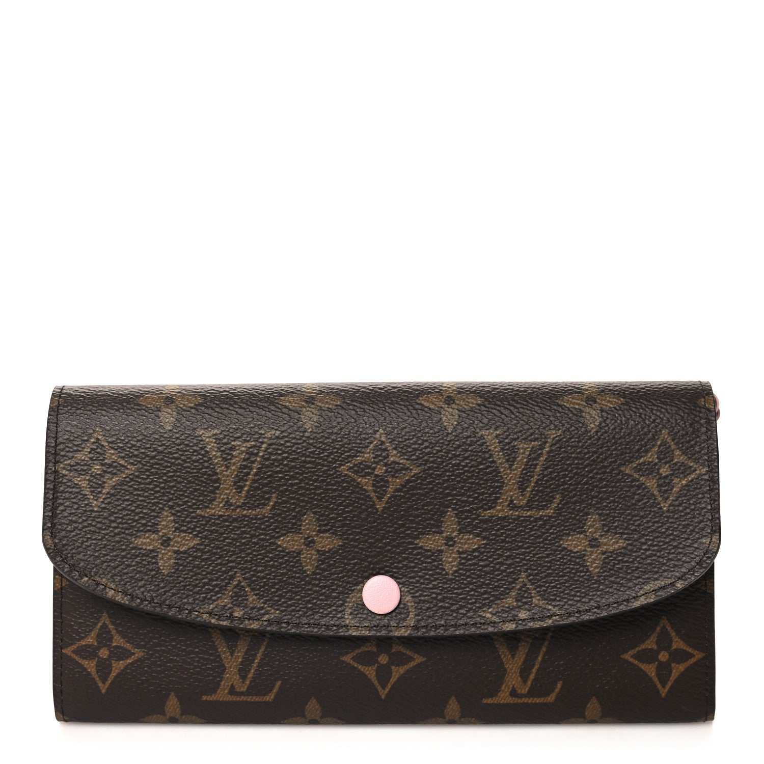 Louis Vuitton Monogram Emilie Wallet Rose Ballerine 1 of 7
