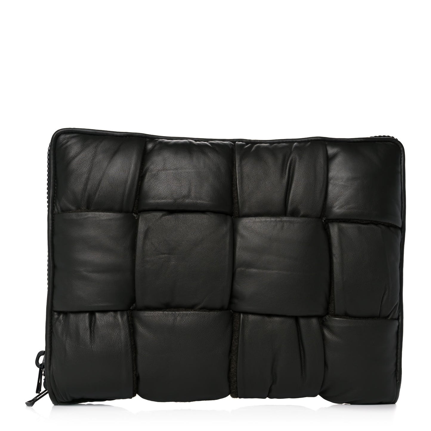 Calfskin Maxi Intrecciato Puffy Laptop Pouch Camping