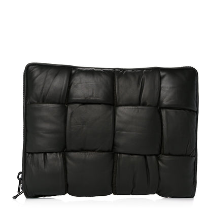 Bottega Veneta Calfskin Maxi Intrecciato Puffy Laptop Pouch Camping 1 of 10