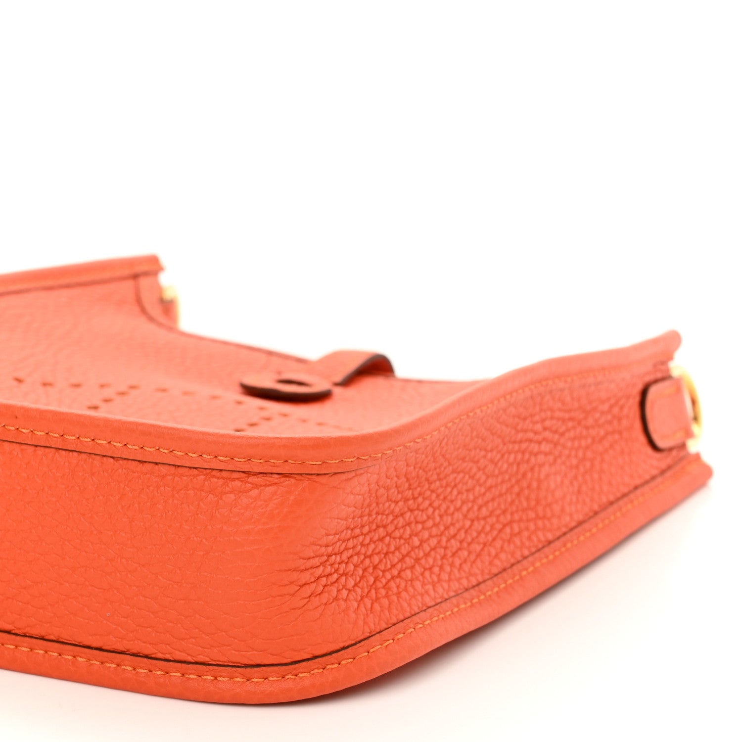 Hermes Taurillon Clemence Evelyne TPM Orange 9 of 10