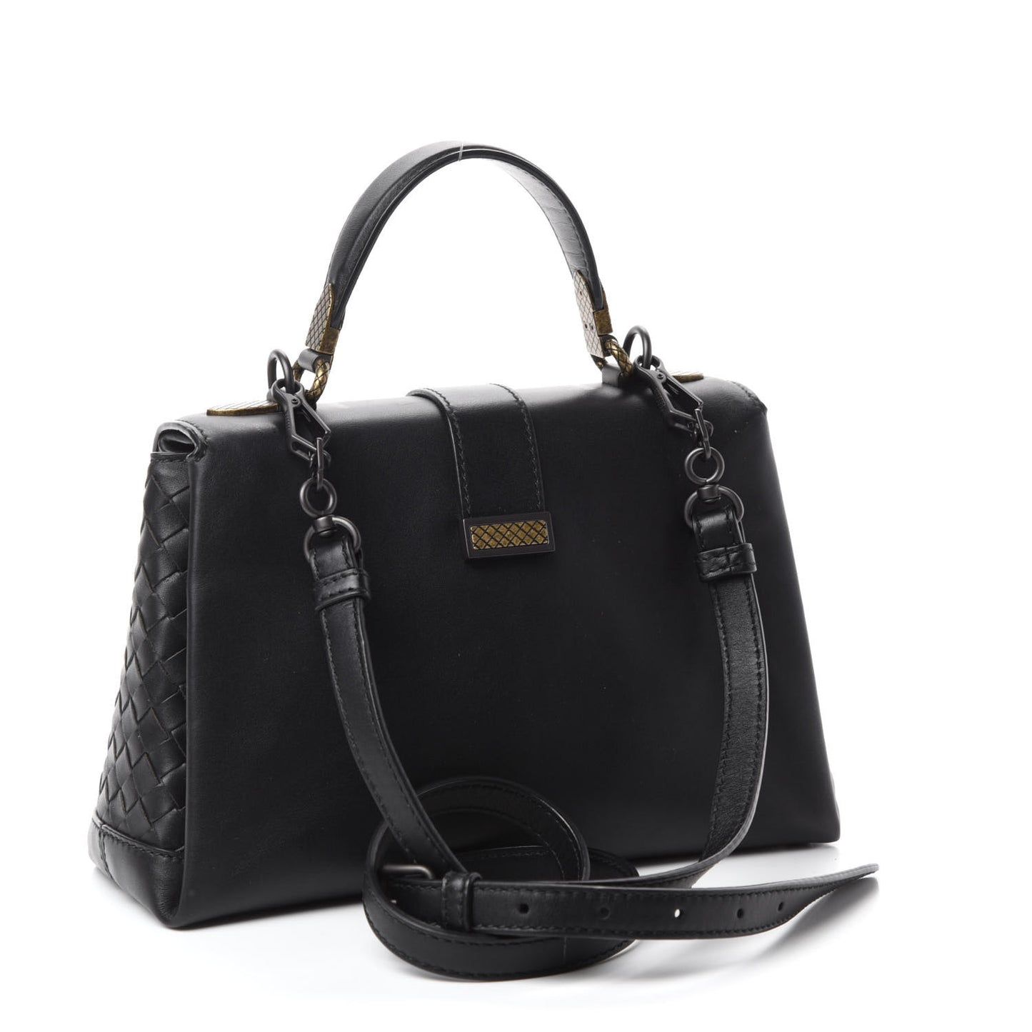 Nappa Small Piazza Bag Black