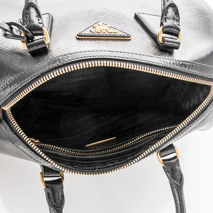 Prada Saffiano Vernice Petite Bowler Black 5 of 6