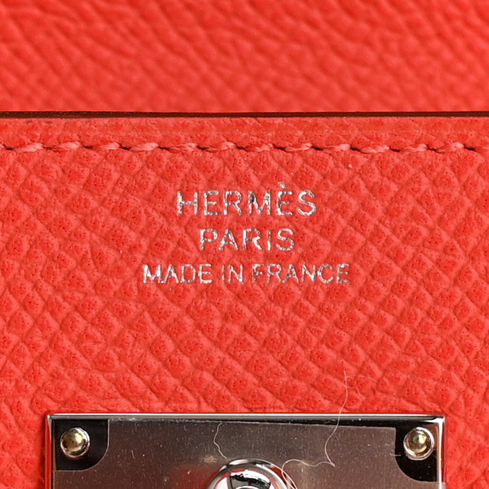 Hermes Epsom Kelly Wallet To Go Orange Field 6 of 11