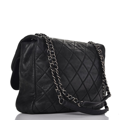 Chanel Iridescent Calfskin Jumbo In the Mix Double Flap Black 3 of 7
