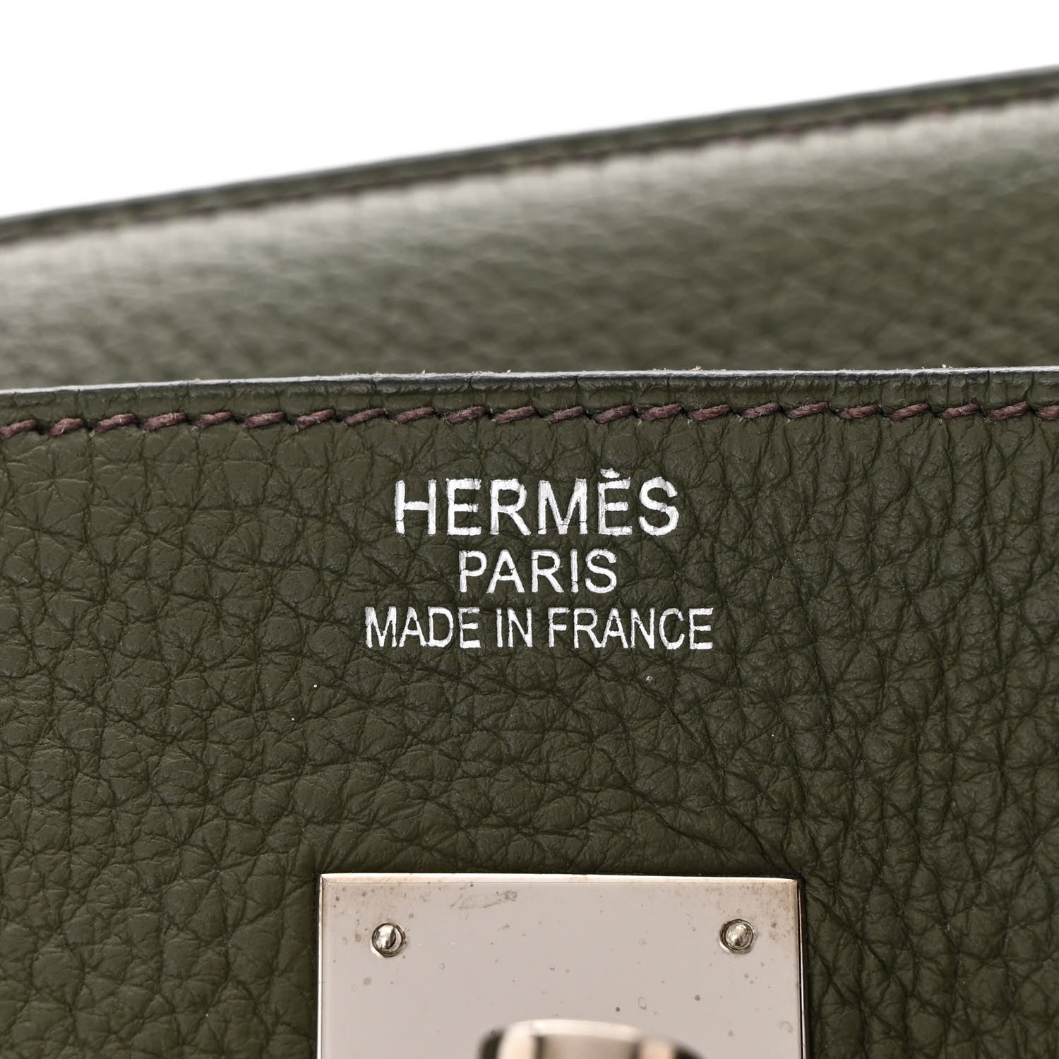 Hermes Togo Birkin 40 Vert Olive 6 of 15