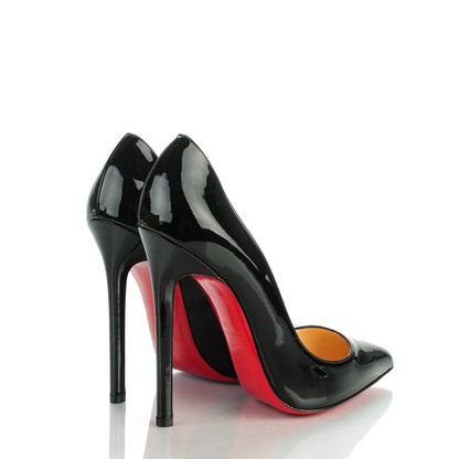 Christian Louboutin Patent Pigalle 120 Pumps 38 Black 4 of 9