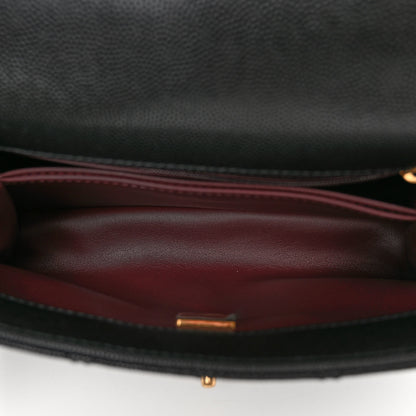 Chanel Caviar Quilted Mini Coco Chain Handle Flap Black 5 of 11