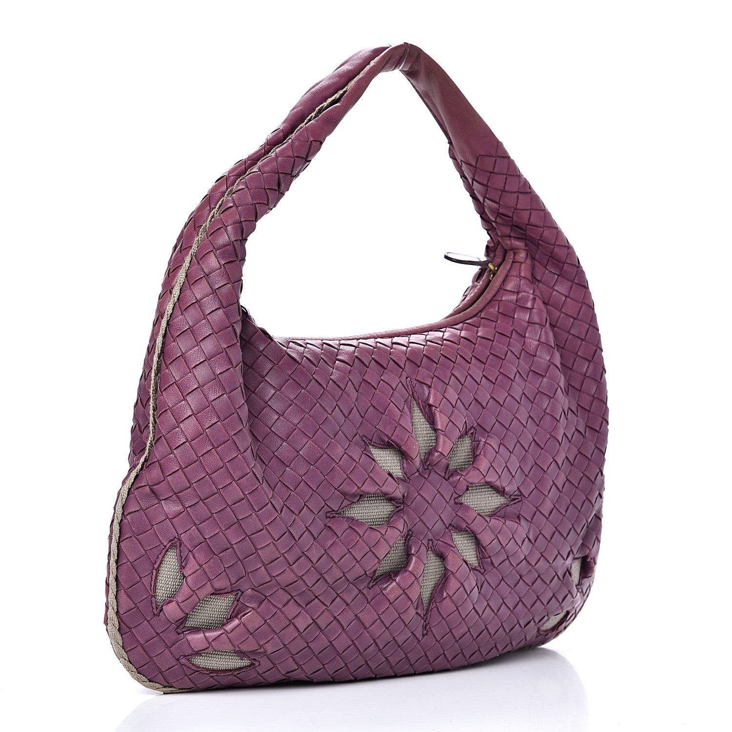 Bottega Veneta Nappa Intrecciato Flower Medium Veneta Hobo 2 of 11