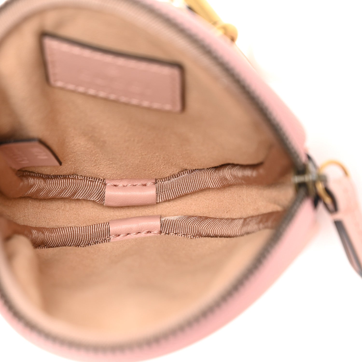 Gucci Calfskin Matelasse GG Marmont Round Coin Purse Perfect Pink 5 of 7