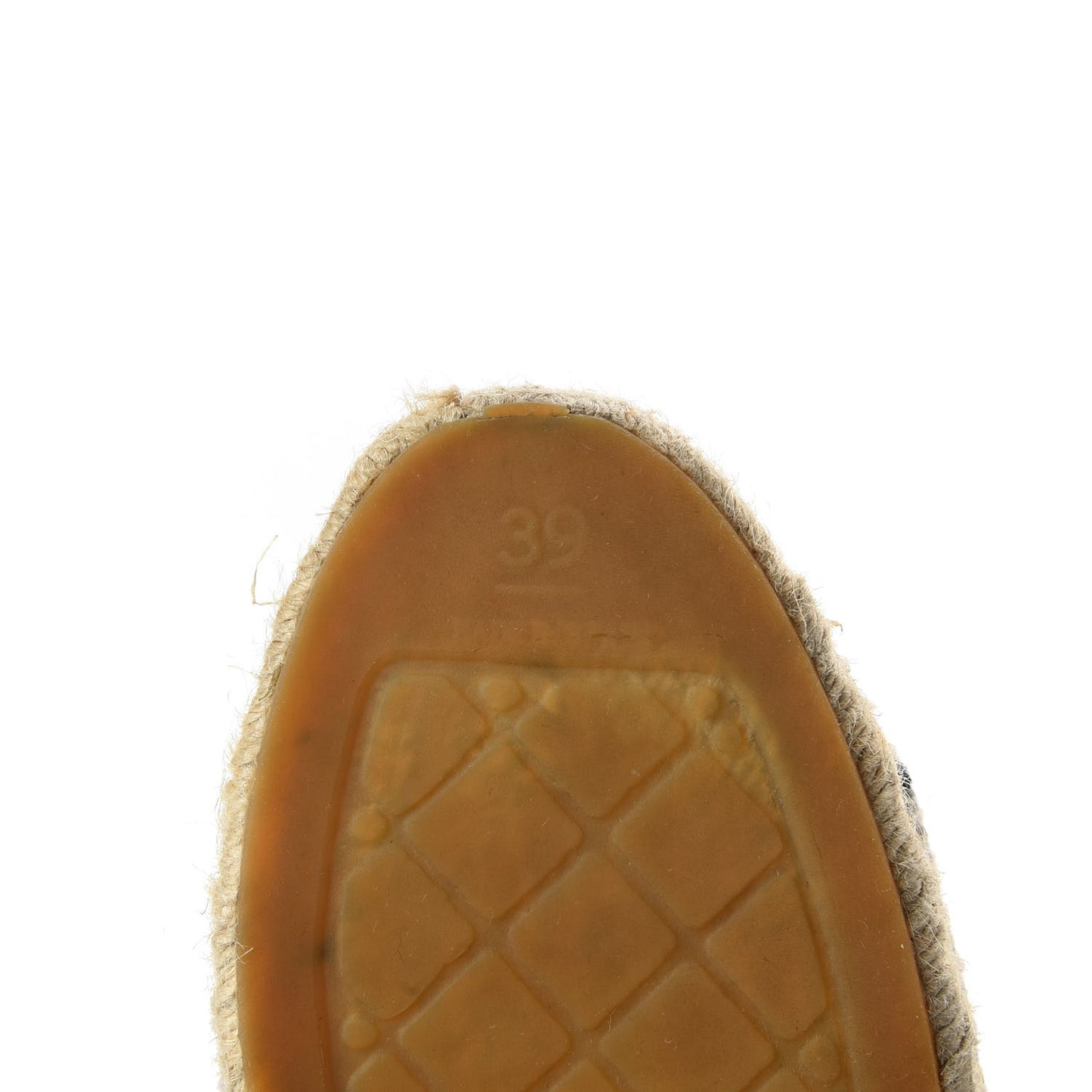 Linen CC Espadrilles 39 Beige Black