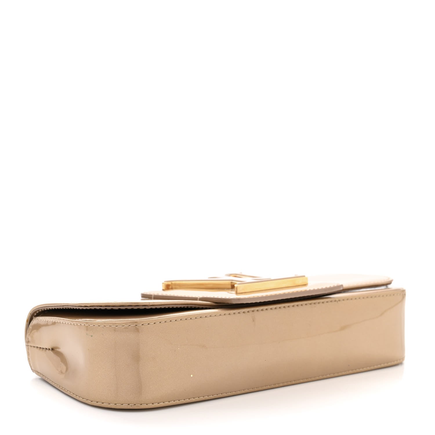 Louis Vuitton Patent Sobe Clutch Beige Poudre 4 of 14
