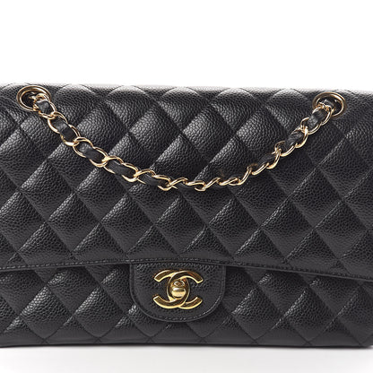 Chanel Caviar Quilted Medium Double Flap Black 8 of 11