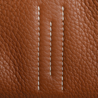 Hermes Taurillon Clemence Double Sens 36 Reversible Tote Gold and Orange 9 of 11