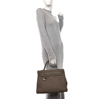 Hermes Togo Kelly Retourne 35 Etoupe 2 of 18