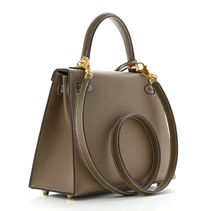 Hermes Epsom Kelly Sellier 25 Etoupe 3 of 11