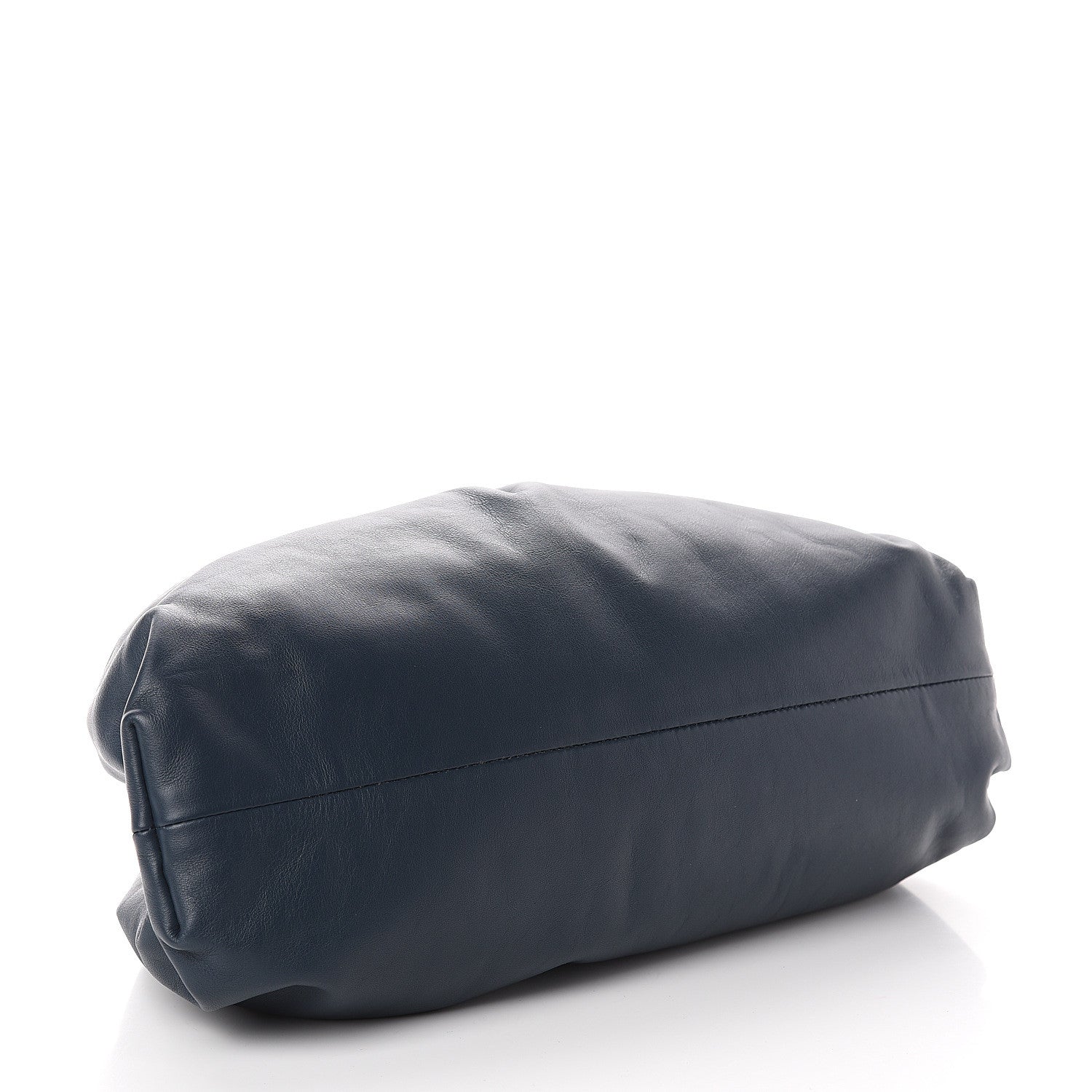 Bottega Veneta Smooth Butter Calf The Pouch Oversized Clutch Deep Blue 3 of 8
