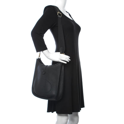Hermes Taurillon Clemence Evelyne III PM Black 2 of 10