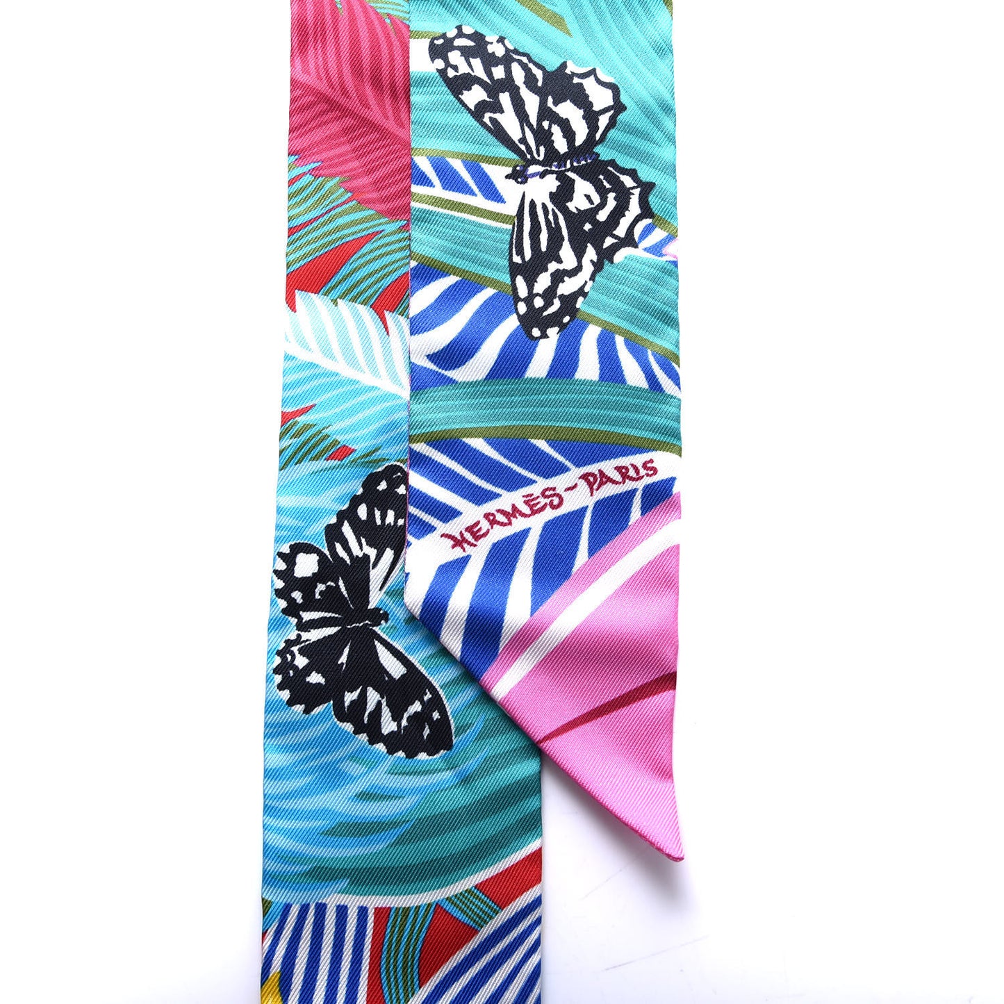Silk Jaguar Quetzal Twilly Vert Rouge Rose