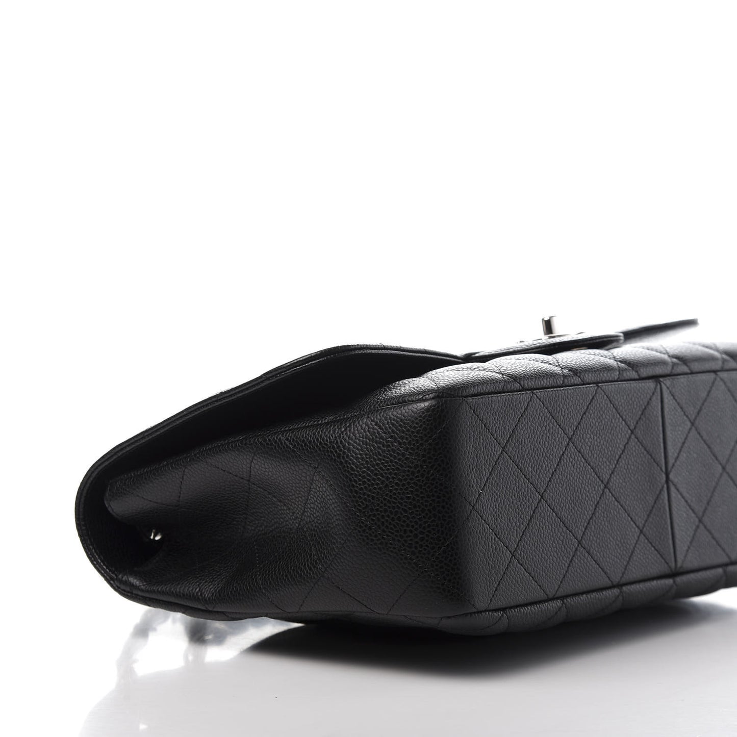 Caviar Quilted Jumbo Single Flap Black