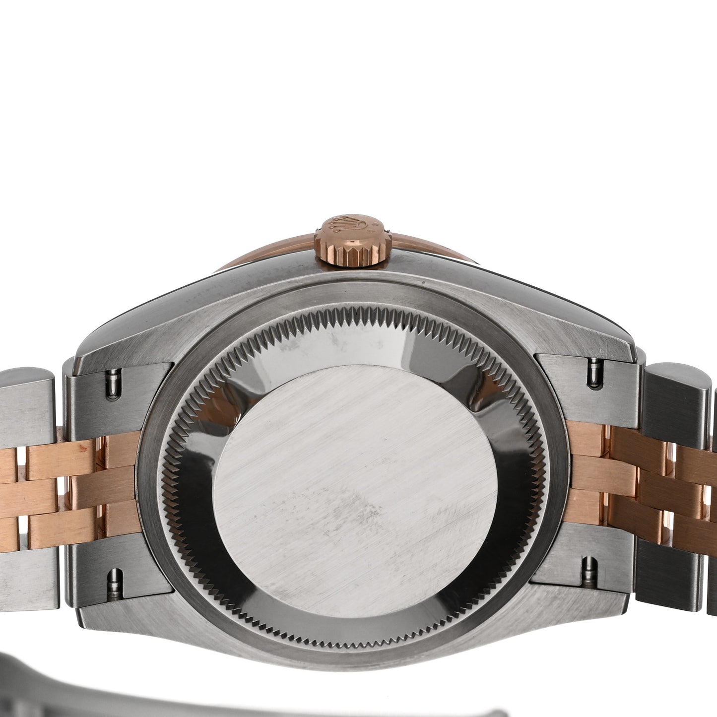 Stainless Steel 18K Everose Gold Diamond Bezel Mother of Pearl 36mm Oyster Perpetual Datejust Watch 126281RBR