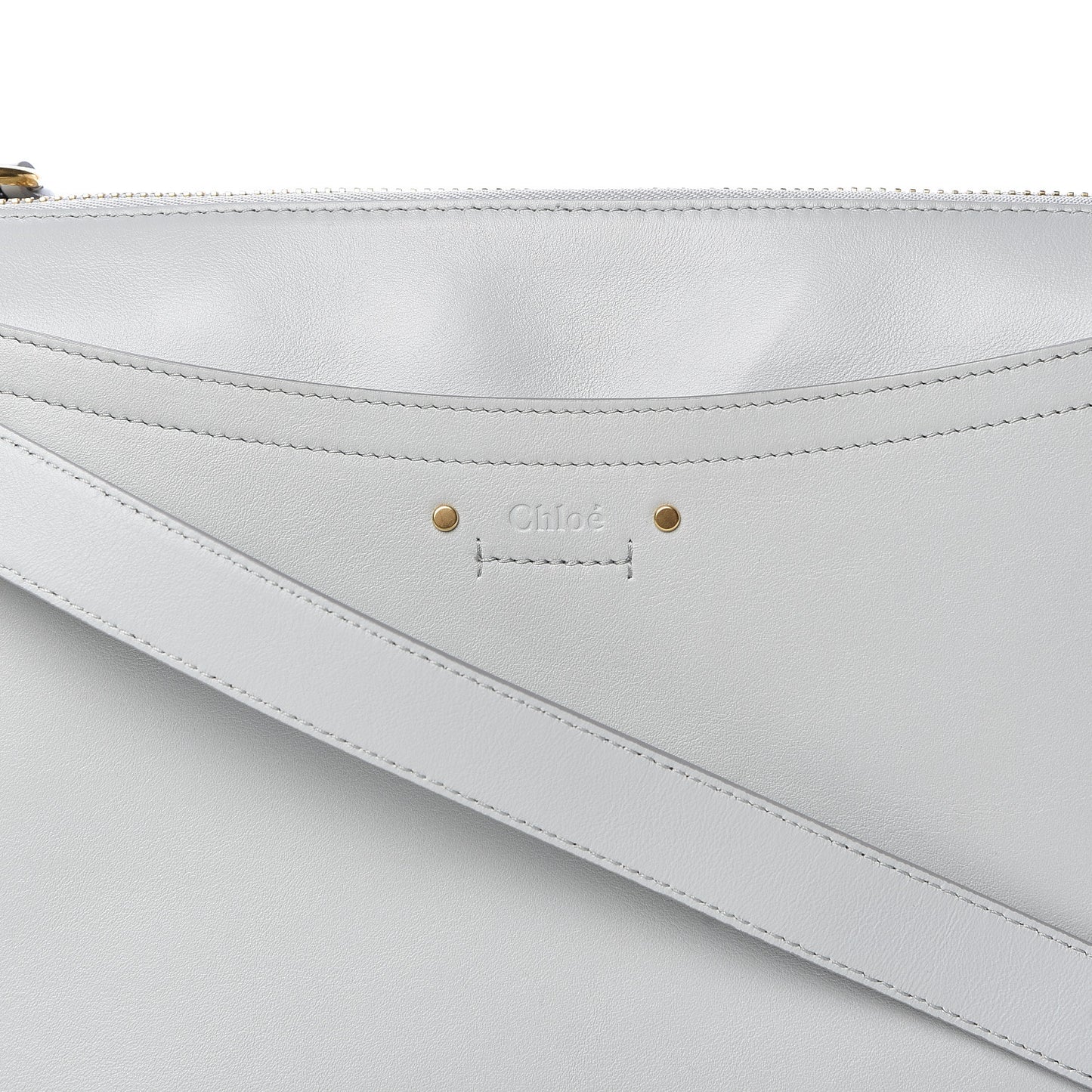 Calfskin Suede Medium Roy Bag Airy Grey