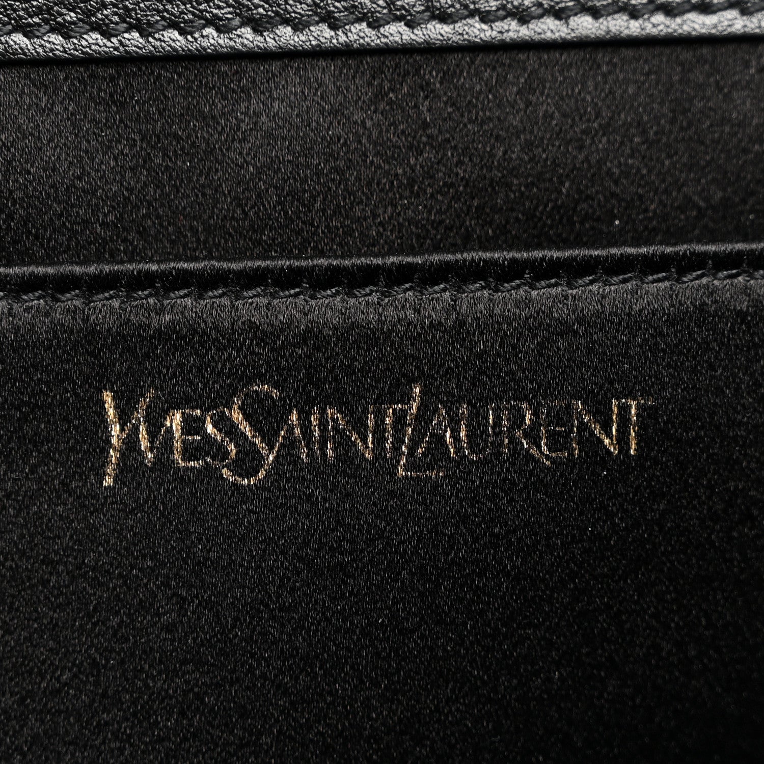 Saint Laurent Calfskin Monogram Large Belle De Jour Clutch Black 6 of 6