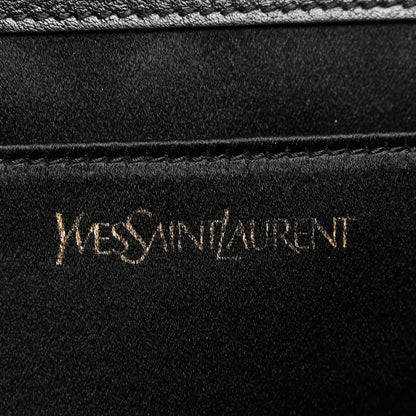 Saint Laurent Calfskin Monogram Large Belle De Jour Clutch Black 6 of 6