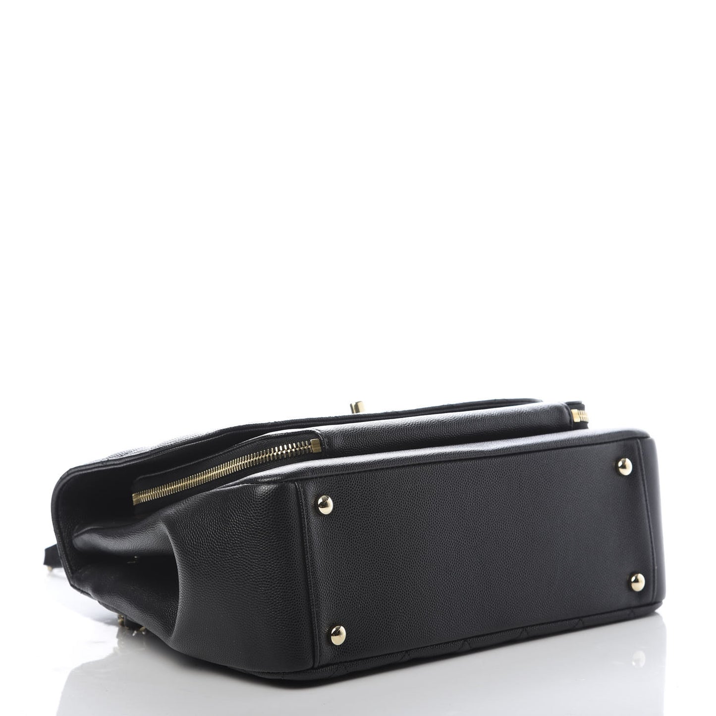 Caviar Quilted Large Business Affinity Flap Black