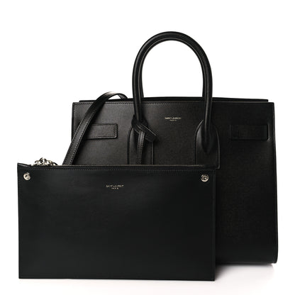 Saint Laurent Grained Calfskin Small Sac De Jour Black 1 of 10